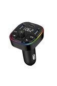 Bluetooth Araç Kiti Araç Fm Transmitter USB Type-C SD Kart MP3 Flash Için Uygun PD Çakmaklık Girişli thumbnail 1