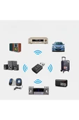 Araç içi Bluetooth Kiti USB 3.5mm Jack Bluetooth Receiver Aux Kablo Wireless Araç Kiti Kablosuz Kit thumbnail 6