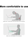 Kademeli Ayarlanabilir Metal Laptop Standı Macbook/notebook Katlanabilir Hafif Kaymaz Tablet Tutucu thumbnail 8