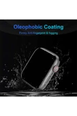 Apple Watch 10 42mm Uyumlu Ekran Koruyucu Ekranı Tam Kaplayan 3D Kavisli Darbelere Karşı Dayanıklı thumbnail 3