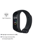 Xiaomi Mi Band 4 Uyumlu Tam Kaplayan Darbelere Karşı Dayanıklı Kırılmaz Cam Nano Ekran Koruyucu thumbnail 4