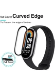 Xiaomi Mi Band 8 Uyumlu Tam Kaplayan Darbelere Karşı Dayanıklı Kırılmaz Cam Nano Ekran Koruyucu thumbnail 5