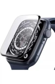Apple Watch 8 7 45mm Uyumlu Watch Ekran Koruyucu Darbelere Dayanıklı Tam Kaplayan Esnek Nano Cam thumbnail 1