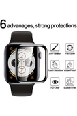 Apple Watch 41mm Uyumlu Koruyucu Ekranı Tam Kaplayan Parmak İzi Bırakmayan Nano 3D Mat Ekran Koruma thumbnail 6
