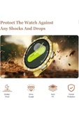 Samsung Galaxy Watch 4/5/6/7 44mm Uyumlu Kılıf Ekran ve Kasa Koruyucu Parlak Taşlı Kasa Koruma Guard - 3