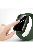 Apple Watch 45mm Uyumlu Ekran Koruyucu Kırılmaya ve Darbelere Karşı Dayanıklı Esnek Nano Tam Koruma thumbnail 2