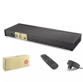 Hadron Hdx1378 8 Port Hdmi Kvm Switch  Siyah IR uzaktan kumanda thumbnail 2