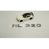 ML320 Bagaj Krom Metal 3M 3D Yazı Logo - 2