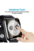 Apple Watch 44mm Uyumlu Koruyucu Ekranı Tam Kaplayan Parmak İzi Bırakmayan Nano 3D Mat Ekran Koruma thumbnail 5