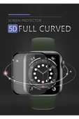 Apple Watch 41mm Uyumlu Ekran Koruyucu Kırılmaya ve Darbelere Karşı Dayanıklı Esnek Nano Tam Koruma thumbnail 7