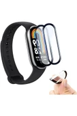 Xiaomi Mi Band 8 Uyumlu Tam Kaplayan Darbelere Karşı Dayanıklı Kırılmaz Cam Nano Ekran Koruyucu thumbnail 1
