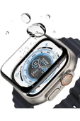 Apple Watch 8 Ultra 49mm Uyumlu Watch Ekran Koruyucu Darbelere Dayanıklı Tam Kaplayn Esnek Nano Cam thumbnail 5