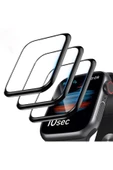 Apple Watch 41mm Uyumlu Koruyucu Ekranı Tam Kaplayan Parmak İzi Bırakmayan Nano 3D Mat Ekran Koruma thumbnail 2
