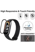 Xiaomi Mi Band 8 Uyumlu Tam Kaplayan Darbelere Karşı Dayanıklı Kırılmaz Cam Nano Ekran Koruyucu thumbnail 3