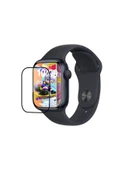 Apple Watch 3 2 1 42mm Uyumlu Watch Ekran Koruyucu Darbelere Dayanklı Tam Kaplayn Esnek Nano Cam thumbnail 2