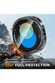 Samsung Galaxy Watch 8 40mm Uyumlu Kılıf Kasa ve Ekran Koruyucu Esnek Silikon Şeffaf Koruma thumbnail 4