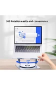 Macbook/Laptop/Notebook Soğutucu Fan Stand RGB LED Işıklı Ayarlanabilir/Katlanabilir 360 Dönebilen thumbnail 5