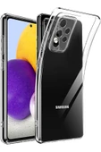 Samsung Galaxy A72 Uyumlu Kılıf 3d Kamera Korumalı Darbe Önleyici Şeffaf Transparan Esnek Silikon - 1