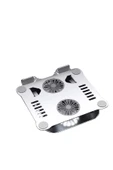 Macbook/Laptop/Notebook Soğutucu Fan Stand RGB LED Işıklı Ayarlanabilir/Katlanabilir 360 Dönebilen thumbnail 6