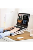 Bileklik Destekli Yükseltilebilir/Ayarlanabilir Notebook/Tablet/iPad/Macbook Uyumlu Ahşap Stand thumbnail 6