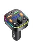Bluetooth Araç Kiti Araç Fm Transmitter USB Type-C SD Kart MP3 PD Flash Için Uygun Çakmaklık Girişli thumbnail 1