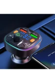 Bluetooth Araç Kiti Araç Fm Transmitter USB Type-C SD Kart MP3 PD Flash Için Uygun Çakmaklık Girişli thumbnail 7