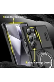 Samsung Galaxy S25/s24 Uyumlu Kılıf Kamera Korumalı Sürgülü 360 Dönebilen Magsafe Stand Tank Kapak - 4