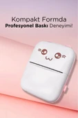 C9 Pembe Mini Yazıcı Taşınabilir Termal Yazıcı Kablosuz Bağlantı Ap Kontrol Cep Yazıcısı - 4