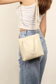 Kadın / Kız Omuz Çantası Krem thumbnail 3