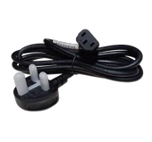 BS-1363/A 120cm UK Duvar Tipi Fiş Bilgisayar, Yazıcı, Tarayıcı için Sigortalı İngiliz Power Enerji Güç Kablosu 3x0.75mm 10A 250V - 1