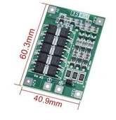 Gözeler 3S 40A BMS 12.6V 18650 Balanslı Pil Şarj Koruma Modülü thumbnail 1