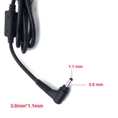 3.0mm x 1.1mm DC adaptör güç kablosu adaptör tamir kablosu 1m thumbnail 3
