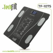 Techfit Akıllı Baskül Tf-1075 Dijital Baskül Yağ Ölçer Fonksiyonlu Bluetooth Tartı - 1