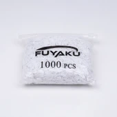 Fuyaku Kilitli İp Klips Pamuk Beyaz 17 cm (1.000 Adet) - 2