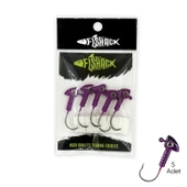 Kurşunlu Jighead Zoka - 7g - Fishack - Mor (XHA06) - 5 Adet thumbnail 1