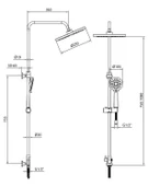 Ar Ayder Kolonlu Tepe Duş Seti 102158046 thumbnail 2