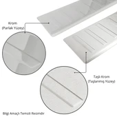 VW Passat B6 Arka Tampon Eşiği - Krom Taşlı | 2005-2012 Arası, SD - 4