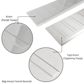 VW Transporter T5 Arka Tampon Eşiği - Krom Siyah | 2003-2014 Arası - 3