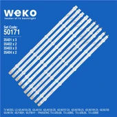Panasonic TX-L42B6B 42'' İnç 10 Adet Tv Led Bar ( Tvnizin içindeki led barla aynısı olduğunu görmeden almayınız. Led bar ürünlerinde paket açıldığında iade kabul edilmemektedir. ) thumbnail 1