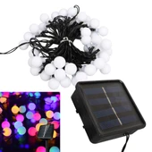 Winnboss EKL-12 7 Metre 50 Top Ledli Renkli 8 Modlu Solar Güneş Enerji Panelli Dış Mekan Aydınlatma Led 5 Watt - 1