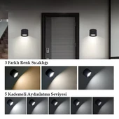 Ledx AL-SK-BD80A Çift Yönlü Kumandalı Duvar Aplik Çalışma Lambası 3000K-4000K-6500K - 2