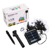 Winnboss EKL-12 7 Metre 50 Top Ledli Renkli 8 Modlu Solar Panelli Dış Mekan Aydınlatma Led 5 Watt thumbnail 3