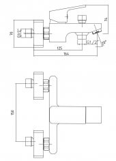 Eca Tiera Banyo Bataryası- Krom Beyaz 104802469 thumbnail 2