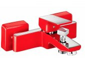 Eca Tiera Banyo Bataryası- Krom Kırmızı 103302469 - 1
