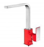 Eca Tiera Eviye Mutfak Bataryası- Krom Kırmızı 103318065 - 1