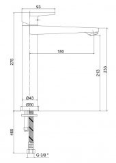 Eca Dalia Yüksek Tip Lavabo Bataryası 102188114 thumbnail 2