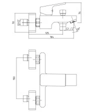 Eca Tiera Banyo Bataryası- Krom Bej 103402469 - 2