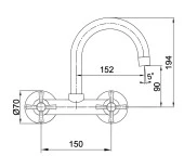 Eca Quadrille Aplike Duvardan Eviye Mutfak  Bataryası 102107087 thumbnail 2