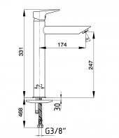 Ar Fia Yüksek ( Çanak ) Lavabo Bataryası 102188089 - 2