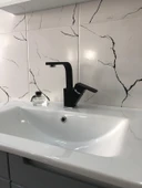Ar Lunetta Lavabo Bataryası Mat Siyah Kuğu Borulu 103588108 - 4